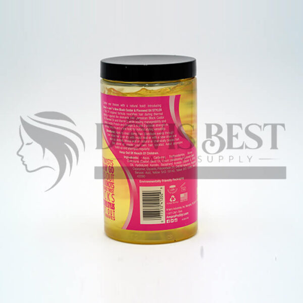 Shine N Jam Black Castor Flaxseed Oil Styler Firm Hold - Image 2