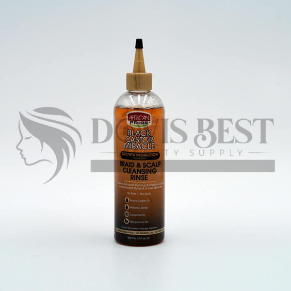 African Pride Black Castor Miracle Braid Scalp Cleansing Rinse