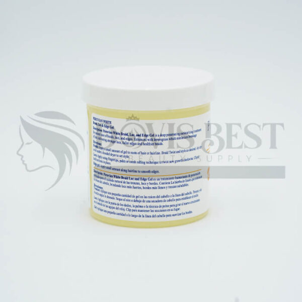 Peruvian White Braid Loc & Edge Gel Lemonglass Extra Hold - Image 5