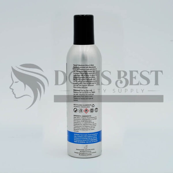 Vigorol Mousse Maximum Shine Wave Enriched with Macadamia Oil - Image 3