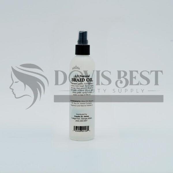 Claudio St. James Perm Braiding Oil With Vitamin E - Image 2
